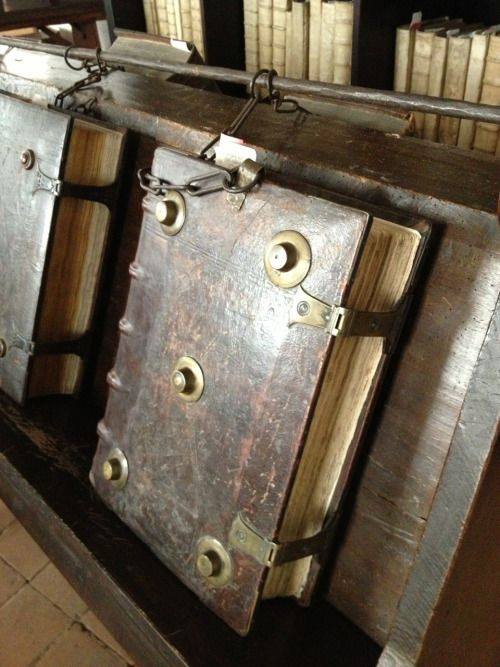 16th-century chained library of Zutphen, in the east of the Netherlands. It is one of three such libraries still in existence in Europe.